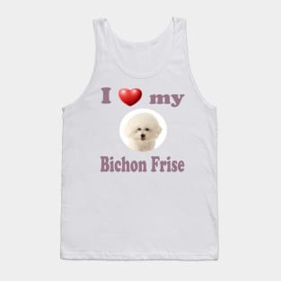 I Love My Bichon Frise Tank Top